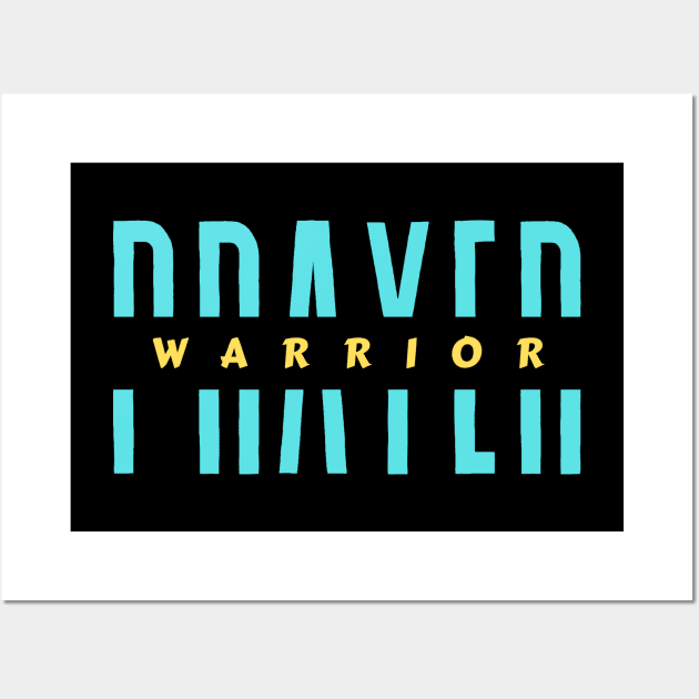 Prayer Warrior | Christian Typography Wall Art by All Things Gospel